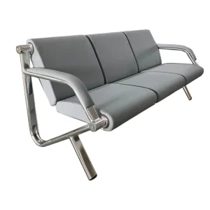 Metal Frame Leather 3 Seat Waiting Chairs for Airport