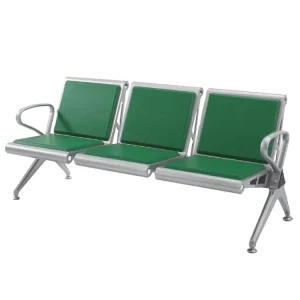 Metal Iron Multi color 3 seater Commercial Waiting Chairs for Airport Outdoor Hospital & Bus Stop Use