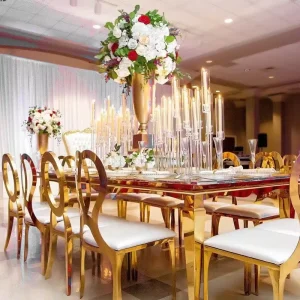 Metal Iron Outdoor Wedding Banquet Chairs Stackable Hotel Chair with Modern Design