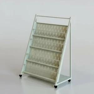 Metal Library Rolling Shelves