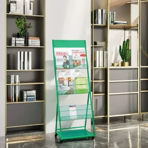 Metal Magazine Rack Book Display Stand Versatile Organizer