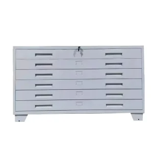 Metal Map Cabinet 5 Drawers Filing Cabinet Steel A0 A1 Paper File Drawing Storage Cabinet