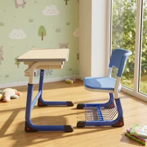 Metal Material Adjustable Height School Furniture Student Desk and Chair Sets Individual Modern Classroom Desks and Chairs