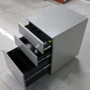 Metal Mobile File Cabinet with Lock Under Desk Storage Drawer Cabinet for Office