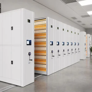 Metal Mobile Library Shelves High Density Compact Rolling Archive Storage System Office Filing Cabinet Shelf Unit School