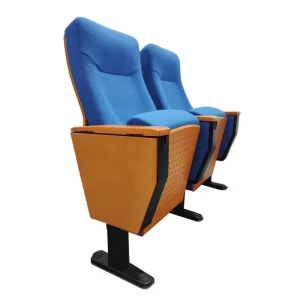 Metal Modern Auditorium Chair Lecture Hall Concert Hall Conference Room Classroom Theater Furniture PU Leather Seat Portable