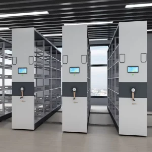 Metal Movable Compactor Mobile Filing Cabinet Library Storage Shelving Mobile Compactor Filing System Office Furniture