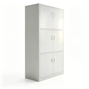 Metal Office Cabinet Adjustable KD Structure Steel 3 Tier Archive Storage Cupboard Large Capacity Steel Lockable Filing Cabinet