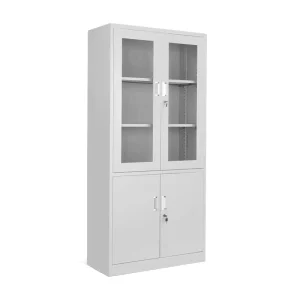 Metal Office Filing Cabinet Office Steel Storage Cupboard 4 Door Steel File Cupboards Metal File Cabinet With Adjustable Shelves