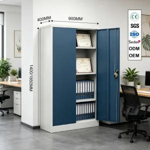 Metal Office School File Cabinet with Adjustable Shelf Security Lock