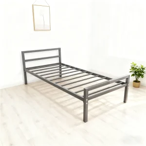 Metal Steel Dormitory Bed Single Bed Frame Single Size Steel Metal Beds