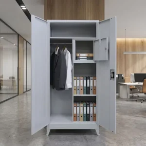 Metal Storage Cabinet Clothing Locker Steel Wardrobe Office Filing Cabinet for School Staff Project