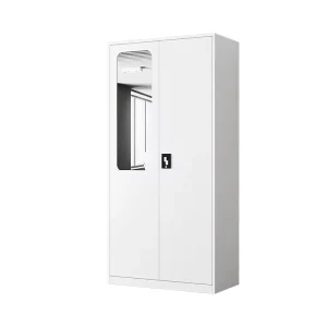 Metal Storage Cabinet Lightning Lock Office Storage Steel Cupboard Steel Swing Door Filing Cabinet with Adjustable Shelves