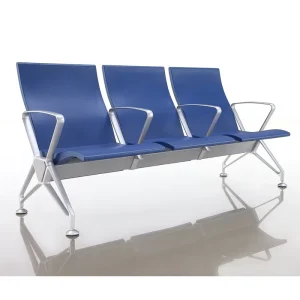 Metal Type Public Bench Chair with 3 Seats