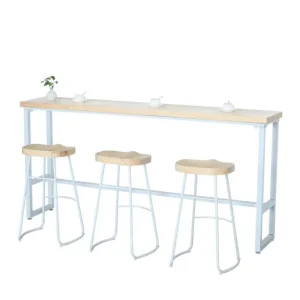 Metal Wooden bar Furniture Sets Modern High bar Table bar Stool