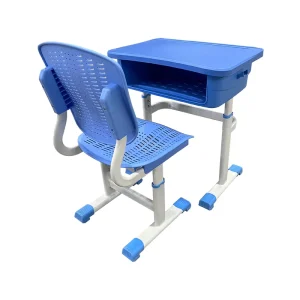 Metal and Plastic Classroom Desks and Chairs Set Durable Student Desk and Chair Can Produce Bulk Goods