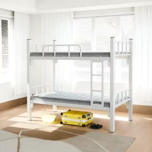 Meter Heavy Duty Modern Double Bunk Beds Iron Frame Full Size Eco Friendly Space Saving for Dormitories Construction Sites