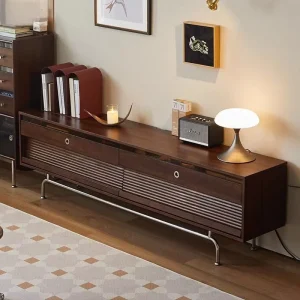 Mid Century Modern Living Room & Bedroom TV Stand Wood Console Storage Cabinet Multi Storage Customizable TV Unit