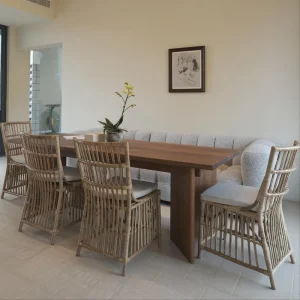 Mid century Moder Furniture Modern Dining Table Set 8 Seater Commercial Restaurant Wood Table De Restaurant Dining Room