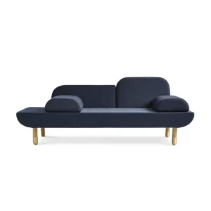 Midcentury Modern 3 Seat Colorful Tufted Luxury Sofa with Wood Frame for Living Room Hotel Apartment