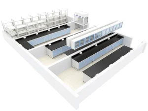 Middle East University Physics Lab Medical Grade Steel Wood Cabinet Modern Design Hospital Laboratory Furniture