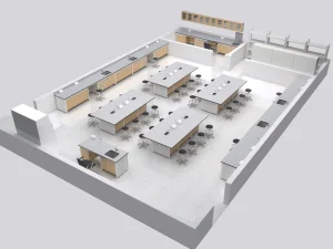 Middle East University School Lab Physics Medical Modern Steel Wood Cabinet Hospital Grade Laboratory Furniture