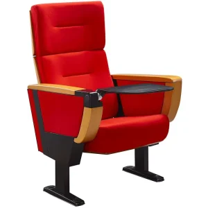 Middle East VIP Lecture Hall Seats Theater with Writing Pad Upholstered Fabric Hotel Gym School Conference Room