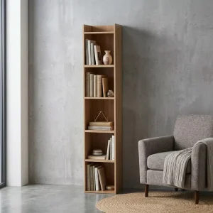 Mini Modular Bookshelf Kids Wooden Bookshelf for Living Room Bedroom Home Office Bookcases