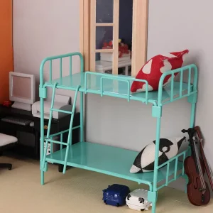 Miniature Food Toy Dormitory Bunk Bed Mini Model 1 12 Ob11 Dollhouse Bunk Bed