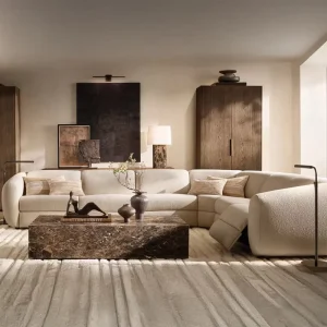 Minimalist Adjustable Height Marble Top Marble Frame Modern Luxury Coffee Table for Living Room Furniture