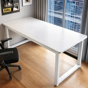 Minimalist Computer Workstation Simple Writing Desk for Home Office Bedroom Rental Living Spaces