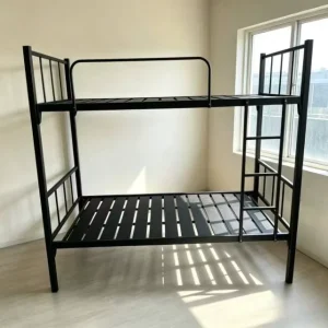 Minimalist Design Adult Metal Bunk Bed Dormitory Steel Bed for Hostels Apartments Bedrooms Hospitals