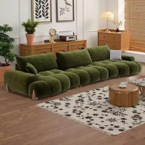 Minimalist Design French Cream Style Velvet Fabric Lounge Area Reception Sofa Couch Furniture Sofa Living Room Sofa Set