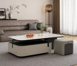 Minimalist High-end Living Room Rectangular Coffee Table for Home Use