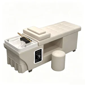 Minimalist Japanese Head Spa Water Circulation LED Hydrotherapy Professional Salon Furniture Shampoo Bed