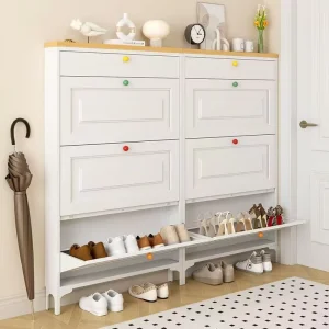 Minimalist Living Room Furniture Modern Cabinet Doors Ultra Thin Entryway Foldable Shoe Cabinets Storage for Drawers
