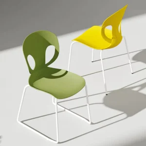 Minimalist Modern Conference Chair Ergonomic Design PP Waterproof Stackable Home Office Hospital School Gym Reception