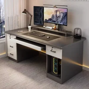 Minimalist Modern Office Desk and Chair Set Dining Room Workstation Computer Desk with Drawers Bedroom Office Desk