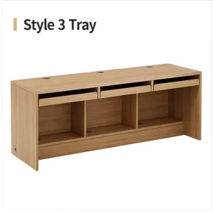 Minimalist Modern Training Tables or Office Desks with Open Drawer Combinations