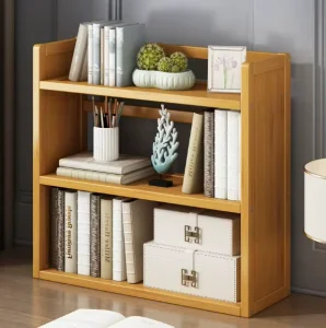 Minimalist Small Desk Bookshelf for Office or Student Bedroom Storage Made in China
