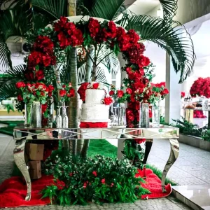 Mirror Silver Rectangular Hotel Banquet Table
