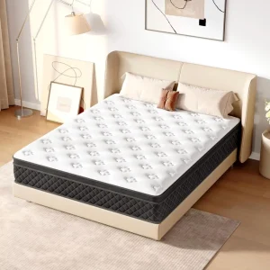 Mixed Mattress Memory Foam Pocket Spring Medium Breathable Quiet Sleep Provides Lumbar Support Hotel School