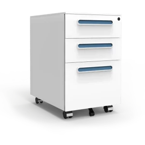 Mobile 3 Drawer Steel Filing Cabinet