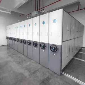 Mobile Compact Shelving System Heavy Duty Steel Dense Cabinet for Government Archive School Hospital Library Bank