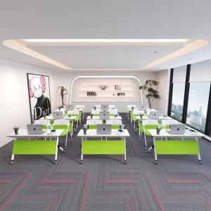 Mobile Conference Room Tables Flip Top Rolling Meeting Training Tables for Office Classroom Library Seminar Boardroom