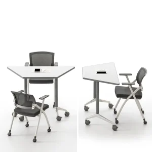Mobile Conference Room Tables Mobile Chair Seminars Dynamic Meetings Training Tables for Offices Classrooms