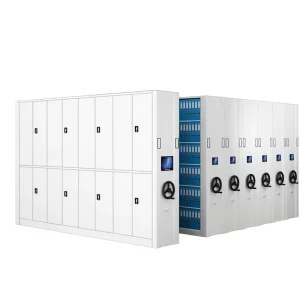 Mobile Electric Intelligent Modern Minimalist Compact Shelving System Lock Cold rolled Steel Strip Screens Sliding Tracks