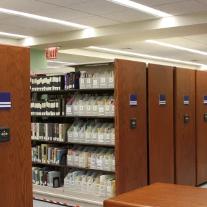 Mobile File Compactor Steel Dense Cabinet Mobile Shelving High Density Storage Units for Library Collections and Documents
