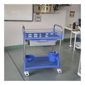 Mobile High Quality Steel Plastic Hospital Furniture Nurse Emergency Room Customized Wheels Light Weight Multi Function Trolley