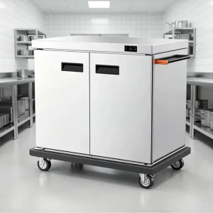 Mobile Insulated Heating Trolley Food Warmer Cabinet Delivery Truck for Hospital Confinement Center Nursing Home Restaurant